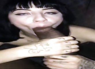 Huge cock blowjob